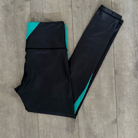 Zyia Active Jade River Stone Light N Tight Metallic Hi Rise Leggings size 2 - Picture 5 of 12